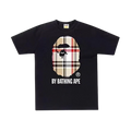 Bape A Bathing Ape Check by Bathing Tee Black/Beige